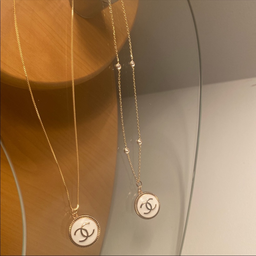 Authentic Chanel button necklaces